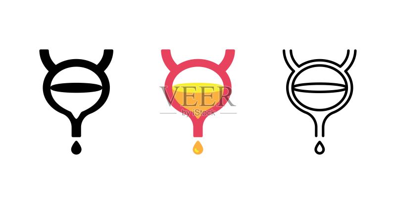 膀胱图标合集矢量素材图标素材