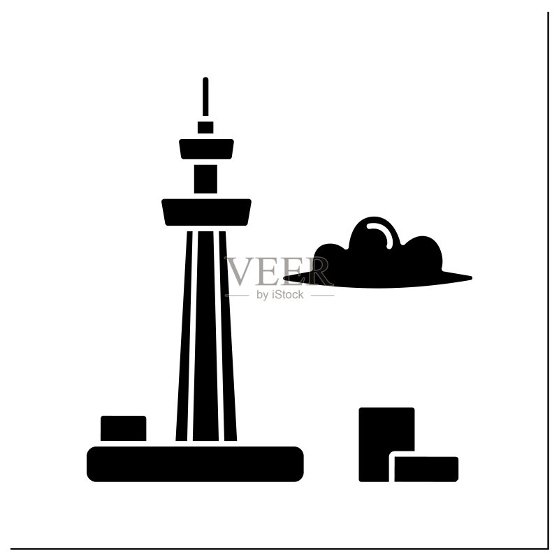 晴空塔标志图标图标素材