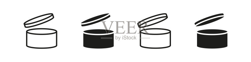 包装开启后使用期限标志矢量图标图标素材