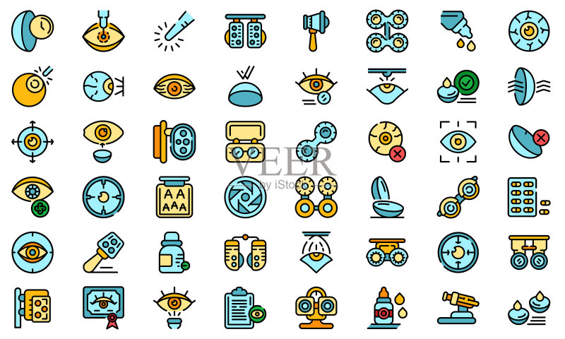 验光图标矢量图图标素材