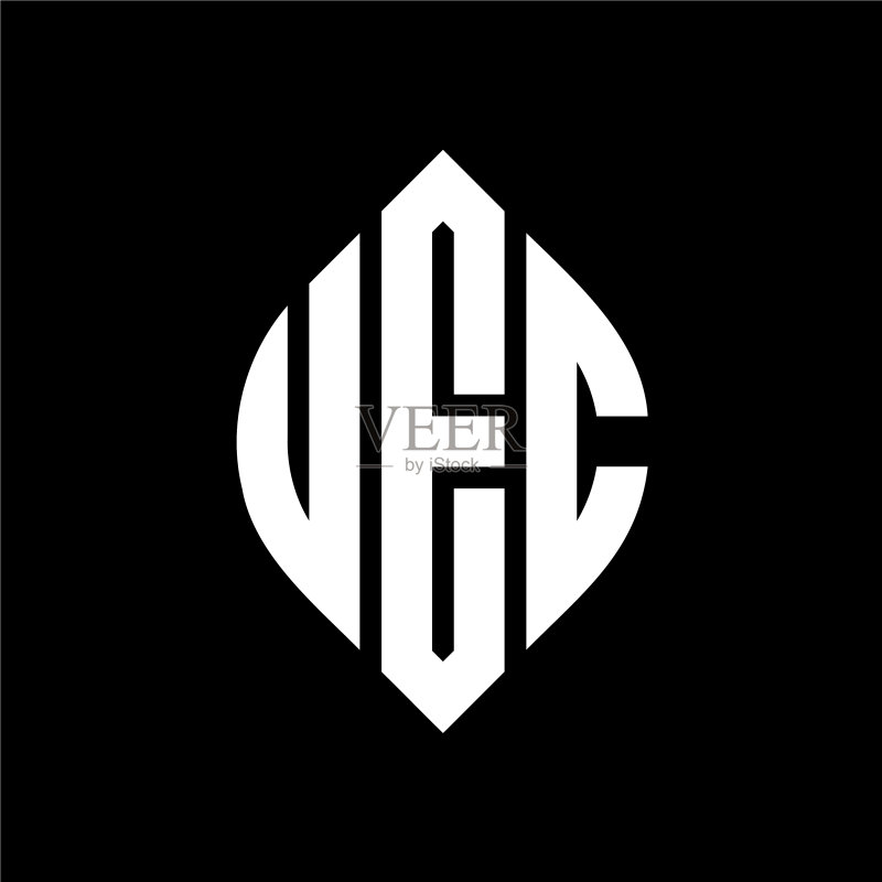 UEC圆形字母标志设计图标素材