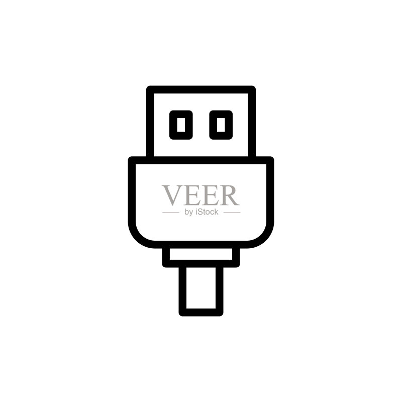 USB数据线图标图标素材