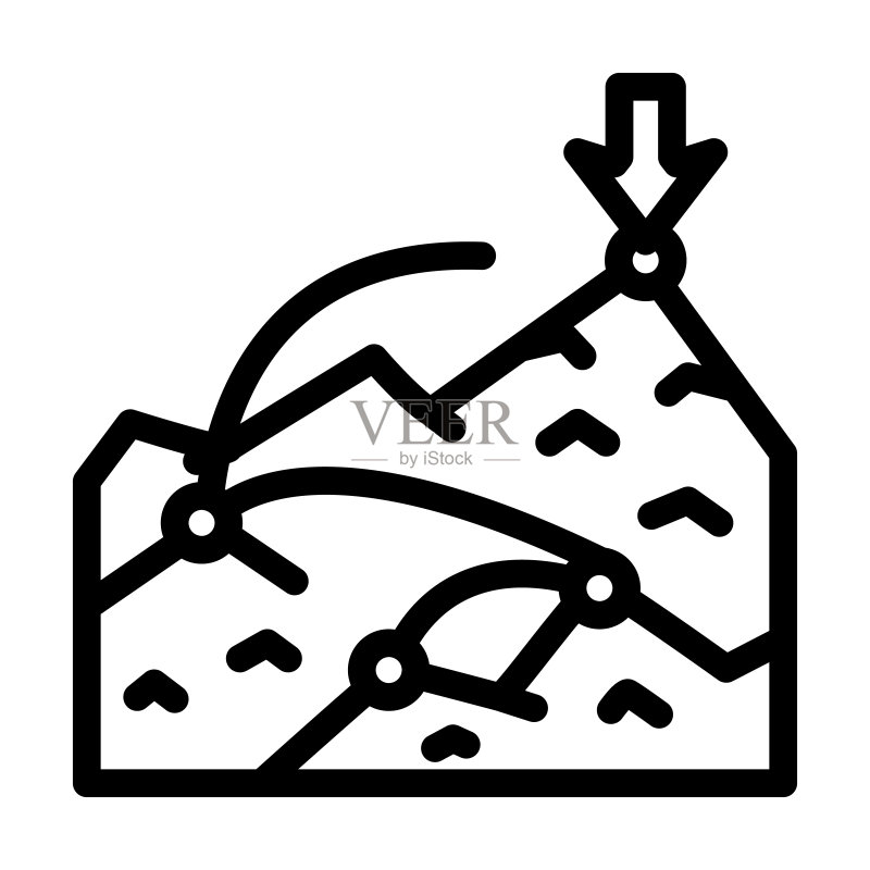 目标与成就直线图标图标素材