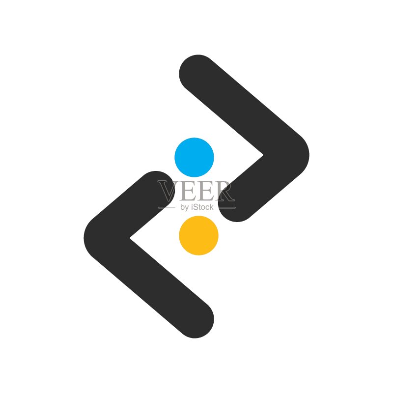 抽象dp字母图标矢量插画图标素材