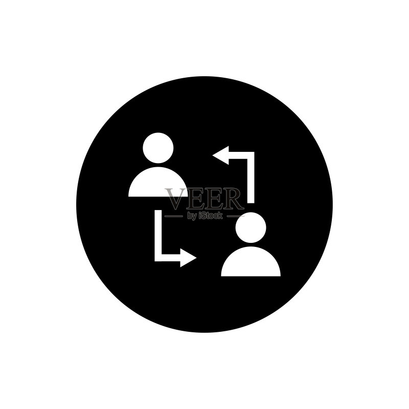 用于网页和移动端的团队合作图标图标素材