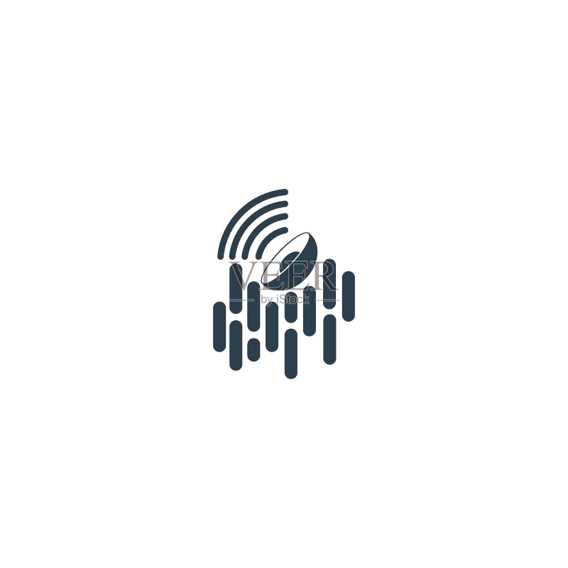 信号图标扁平设计模板矢量图标素材