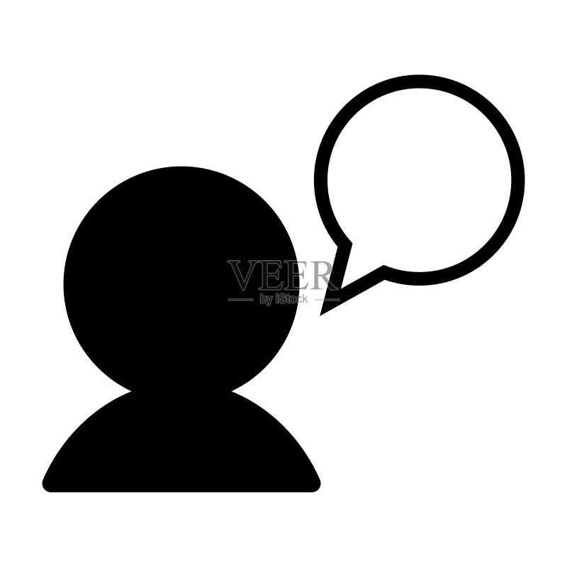 人物剪影和气球图标矢量素材图标素材