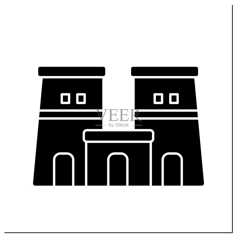 埃德富神庙象形文字图标图标素材