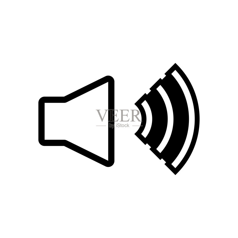 声音图标,与音量相关的矢量图图标素材