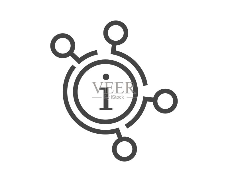 白色隔离背景上的推荐链接矢量图标,图层分组便于编辑,适用于您的设计图标素材