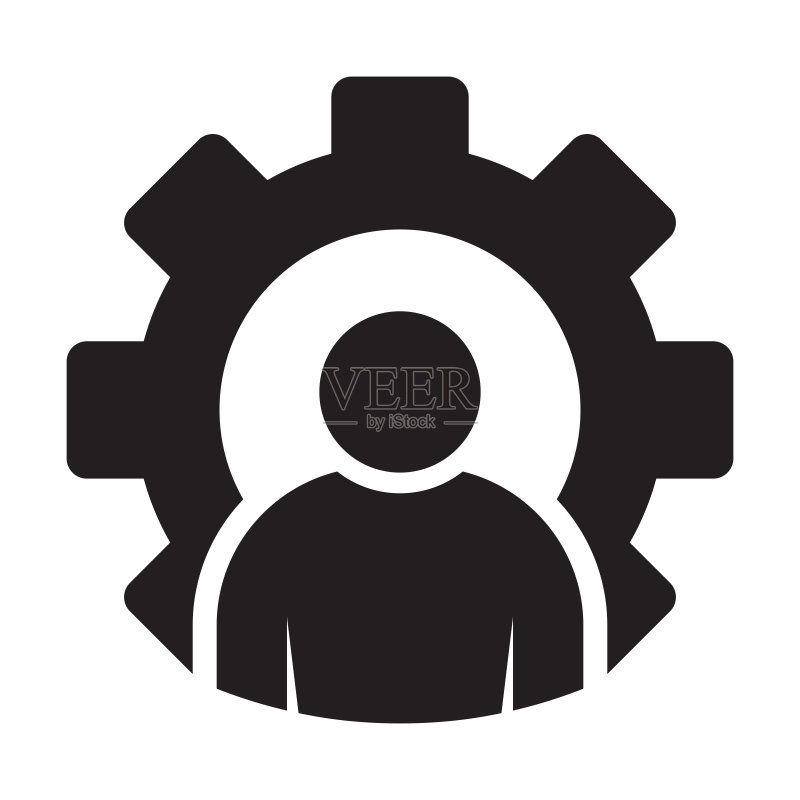 员工管理图标矢量图:公司领导、主管、经理标志,适用于平面设计、logo、网站、社交媒体、移动应用、UI插图图标素材