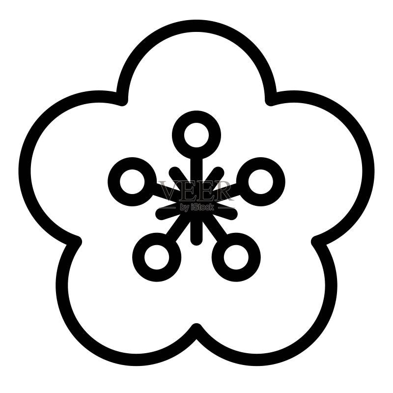 梅花图标(中国新年矢量素材)图标素材