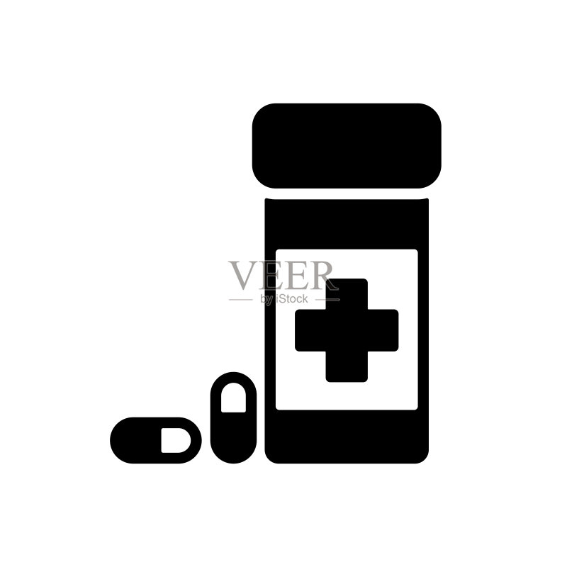 宠物药盒标志图标素材