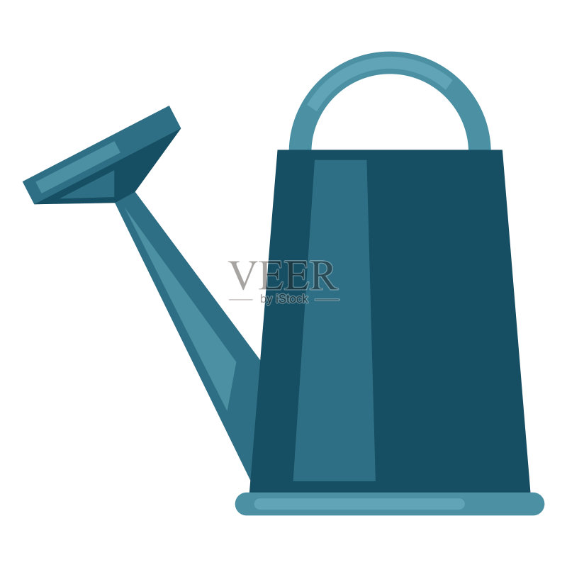 浇水壶园艺工具图标素材