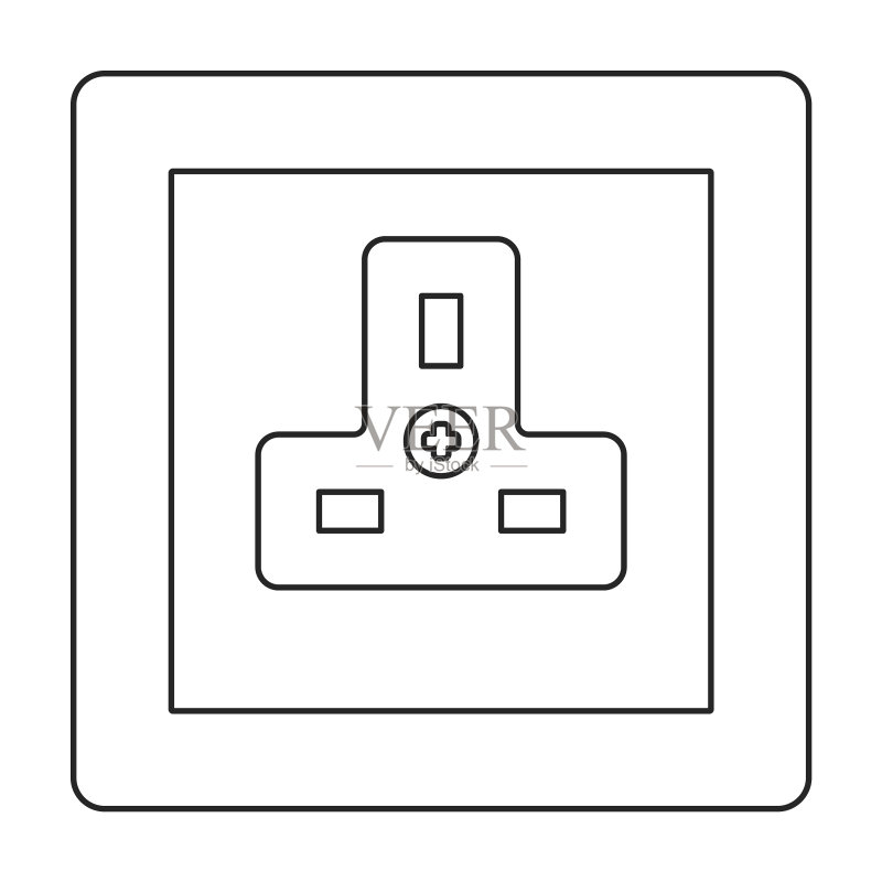开关插座图标图标素材