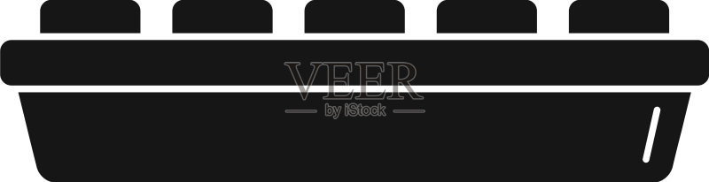 冰箱图标:简易冰格图标素材