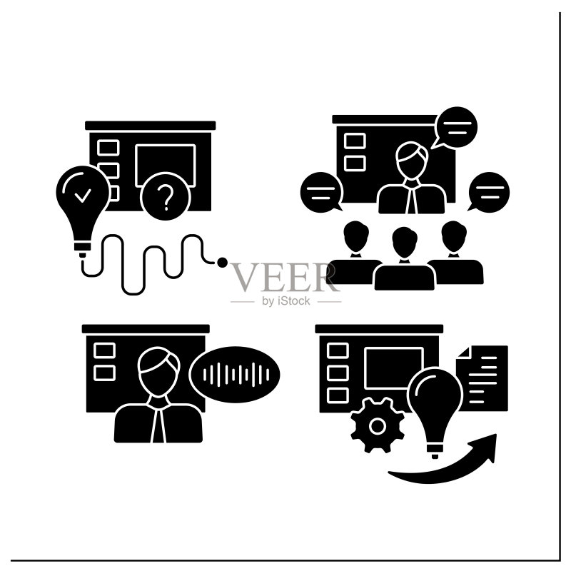 演示字形图标集图标素材