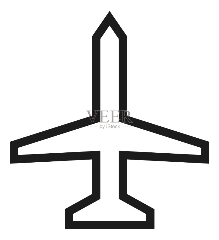 飞机图标,航空旅行符号,机场标志图标素材