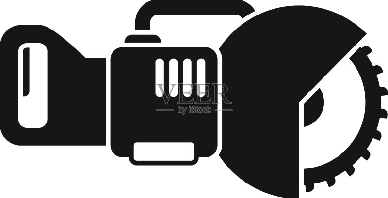 电锯工具图标图标素材