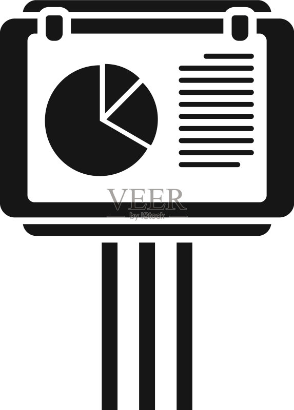 简易纸质图表信息banner图标素材