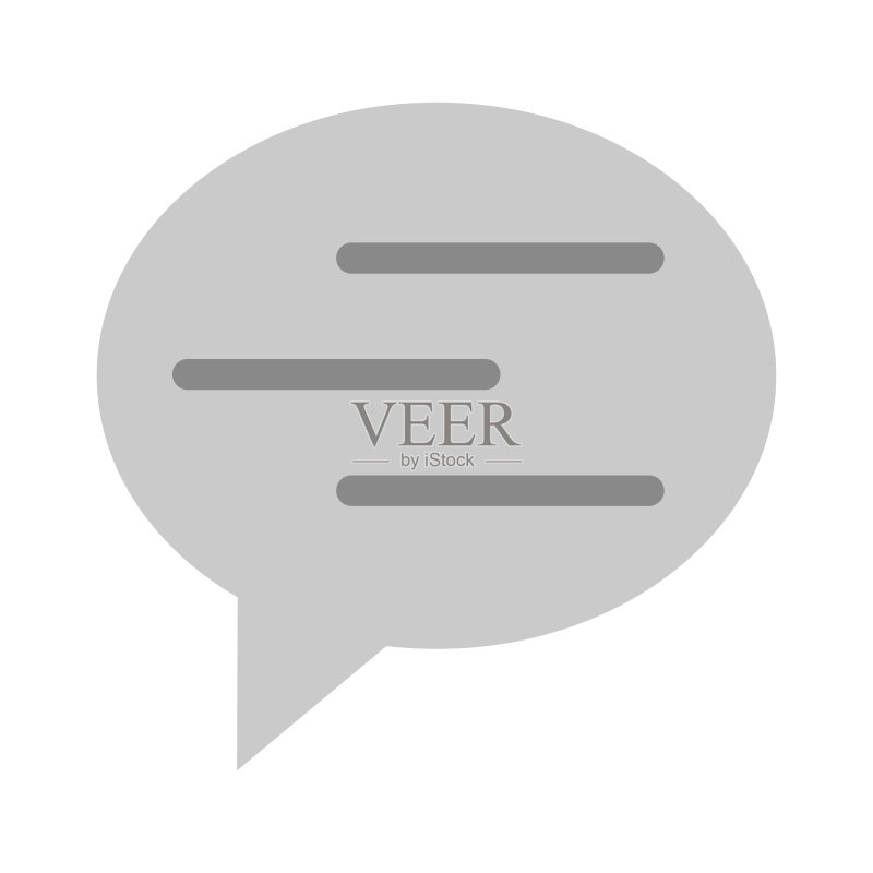 现代气球图标。 对话气球。 向量。图标素材