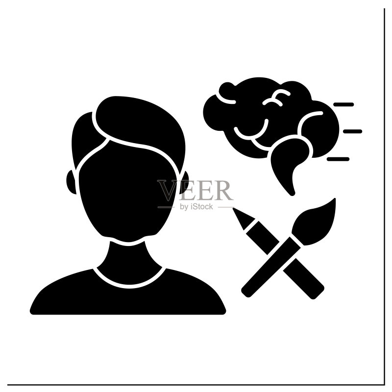 字形图标绘画图标素材