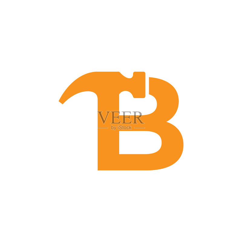 字母B锤子logo设计灵感图标素材