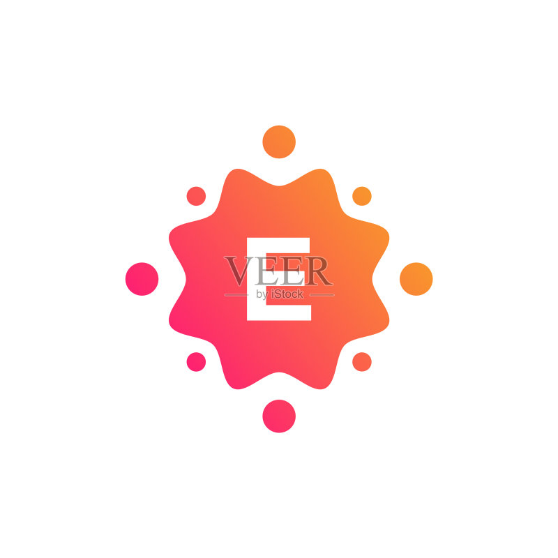 智能创意字母E标志设计模板图标素材