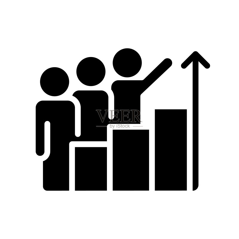 进度监控黑色字形图标图标素材
