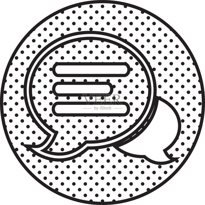 对话气泡聊天图标符号设计图标素材