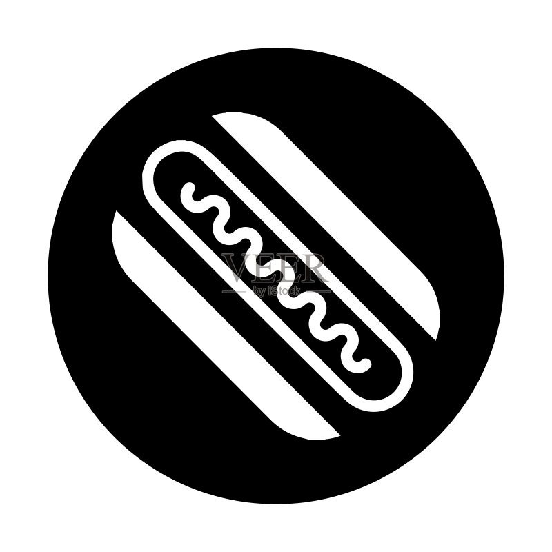 吃食物或热狗图标图标素材
