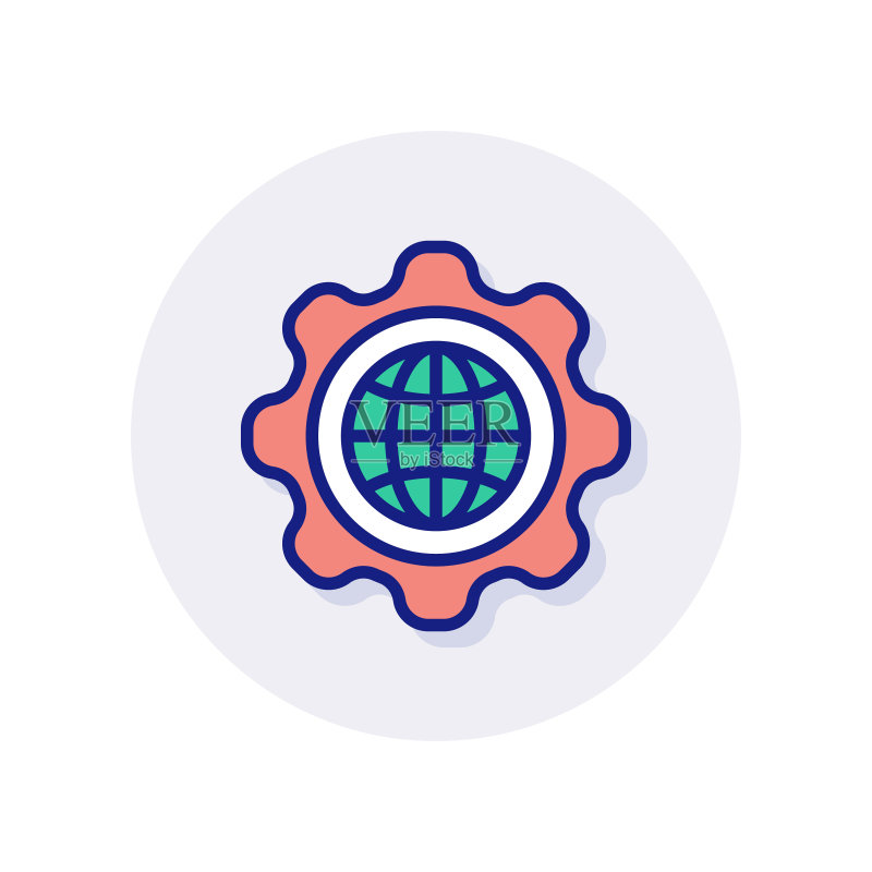 矢量Web服务图标,标志图标素材