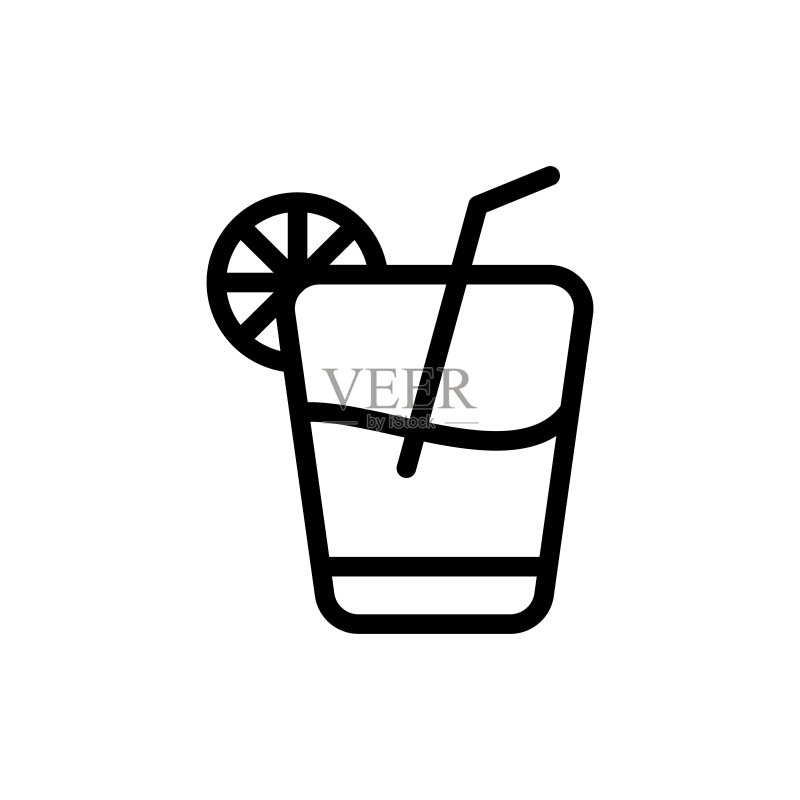 矢量饮品图标标志图标素材