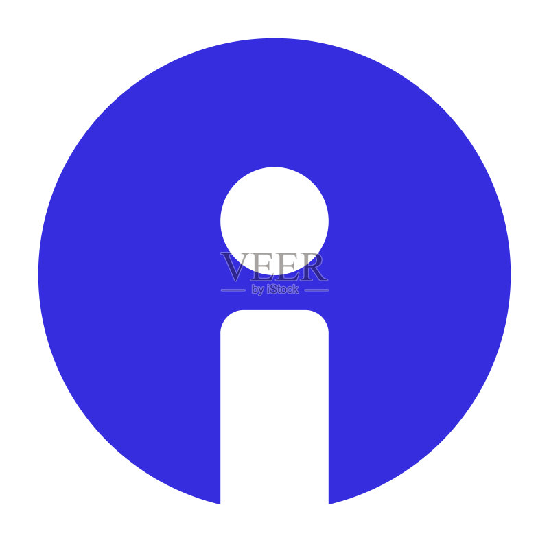 信息指南说明圆形图标,可编辑矢量图标素材