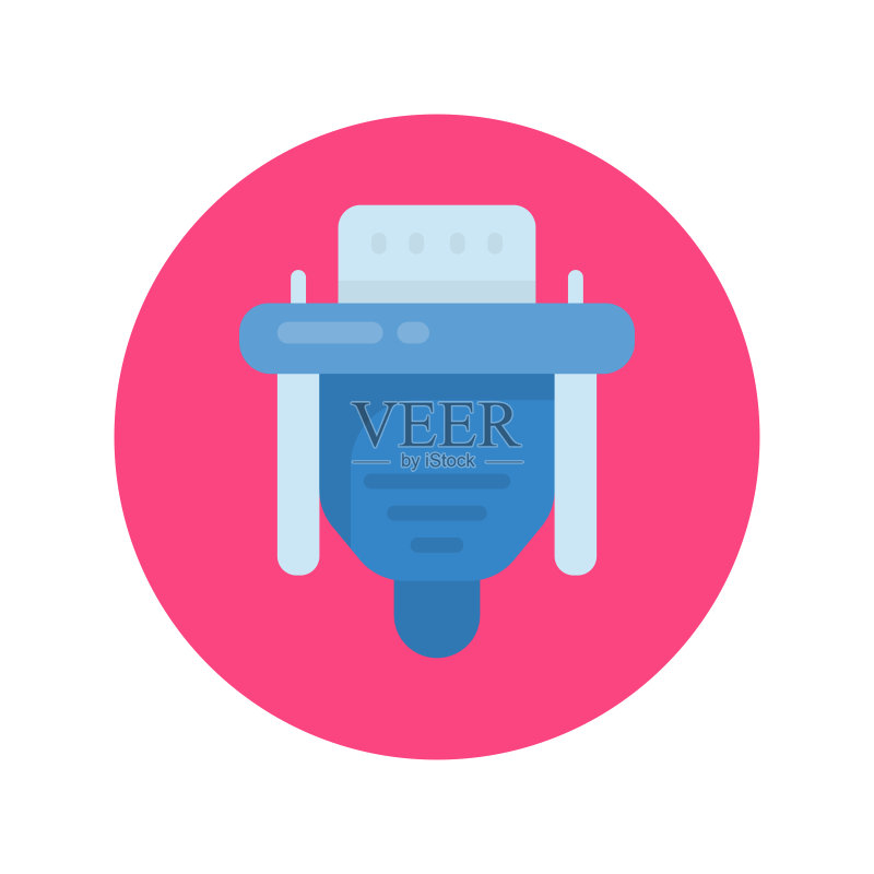 VGA连接器矢量图标图标素材