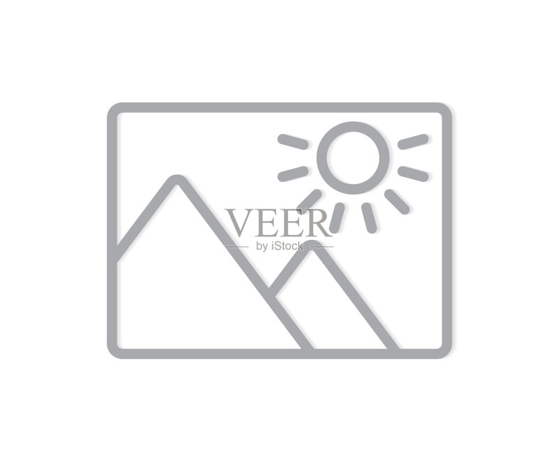 灰色预览图标照片 - 矢量图图标素材