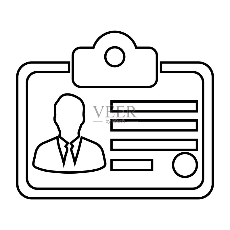 身份证,身份牌,身份识别,姓名标签图标图标素材