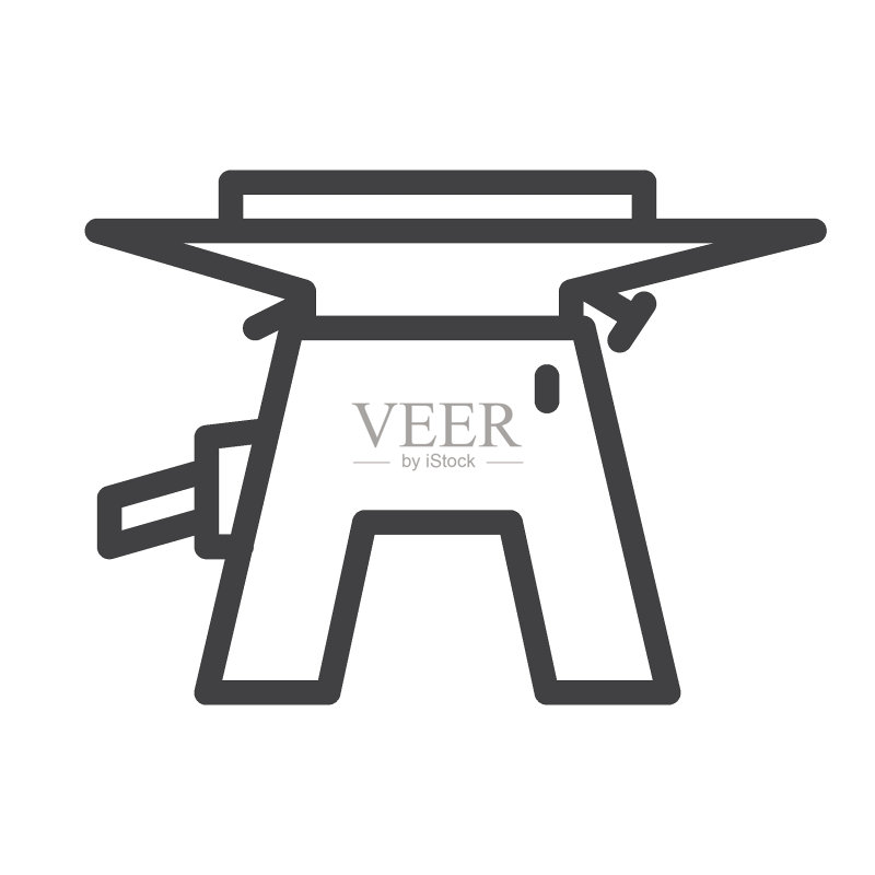 木工机械线条图标图标素材