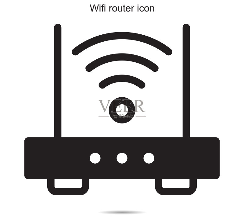Wi-Fi路由器矢量图标图标素材