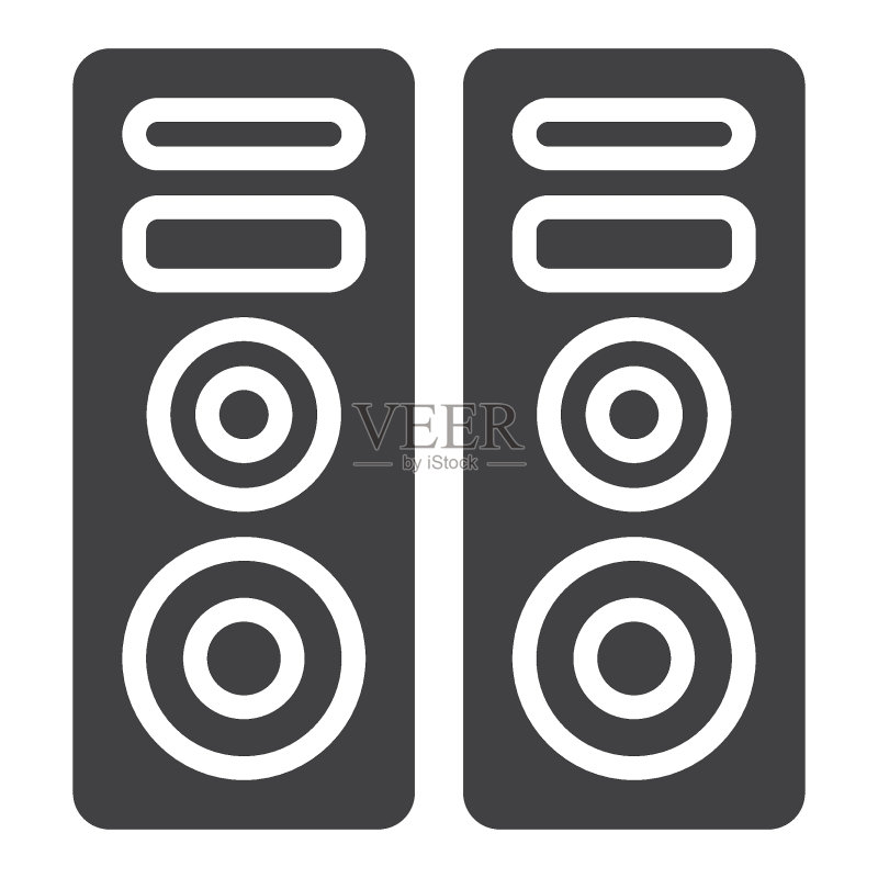 音响扬声器矢量图标图标素材