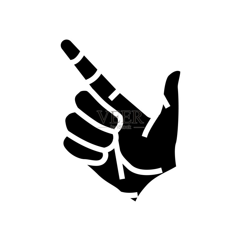 点击按压Glyph图标矢量素材图标素材