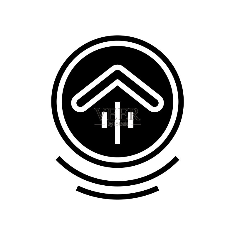 向上滚动的glyph图标矢量图图标素材