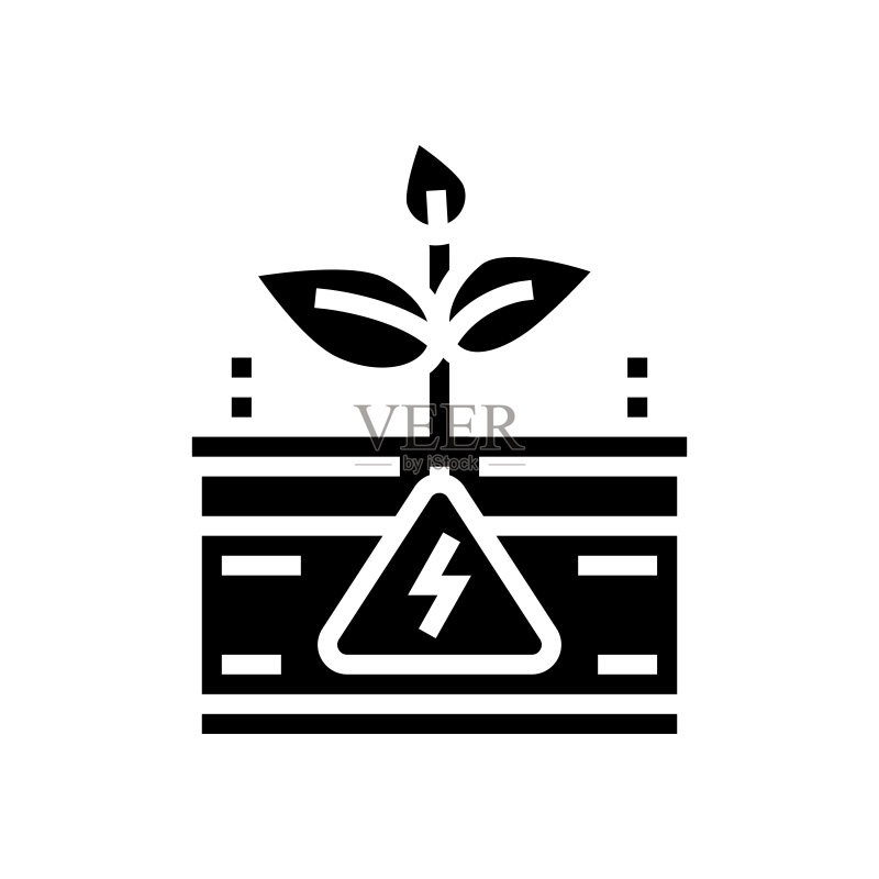 绿色生态能源符号矢量图图标素材