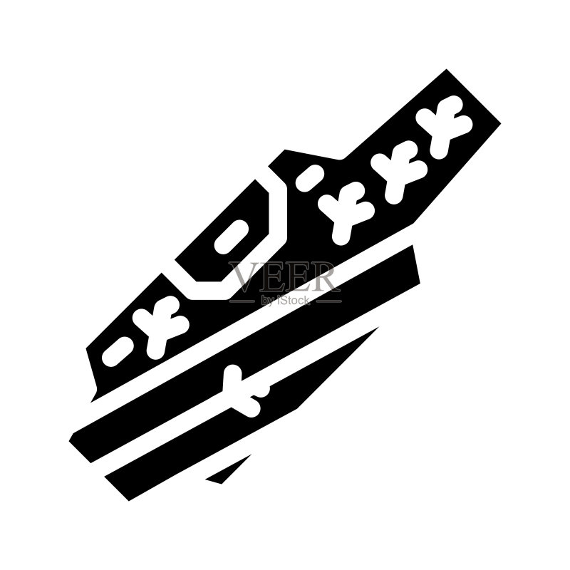 航空母舰图标矢量图图标素材