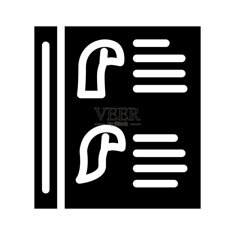 发型目录标志符号图标矢量插画图标素材