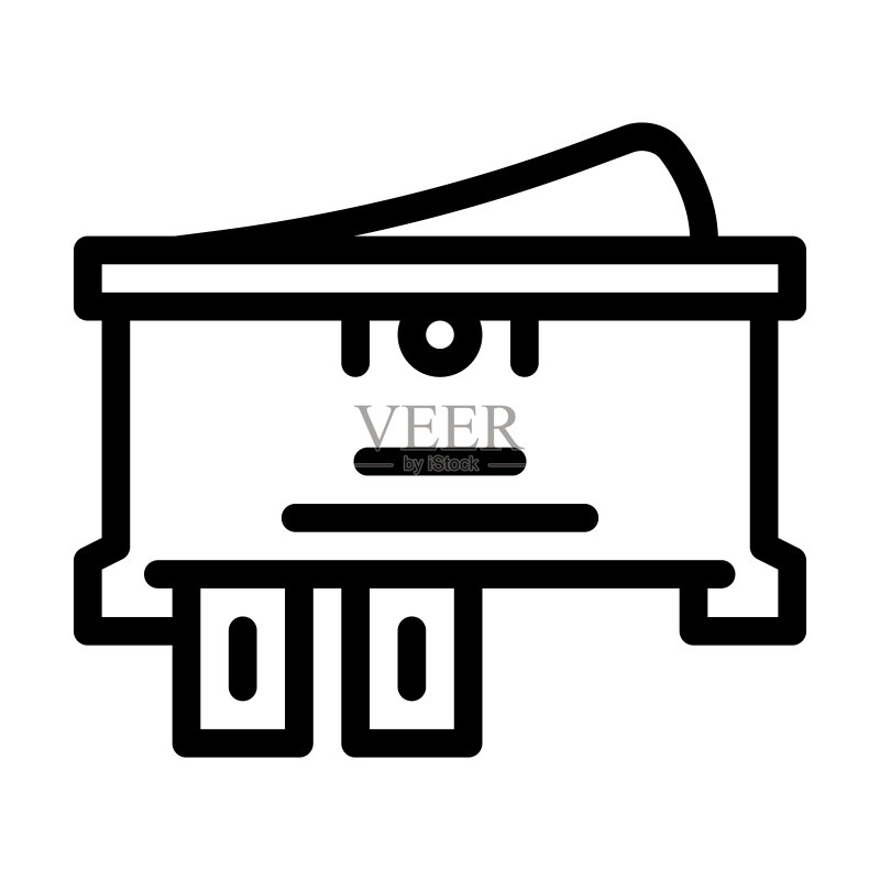 单刀单掷开关线图标矢量图图标素材