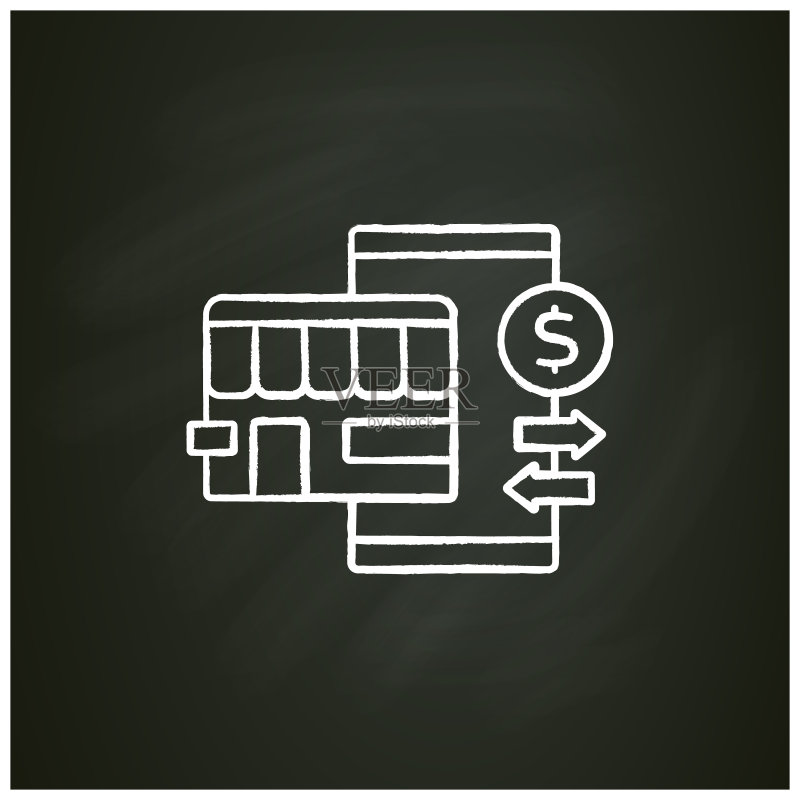 市集粉笔图标图标素材