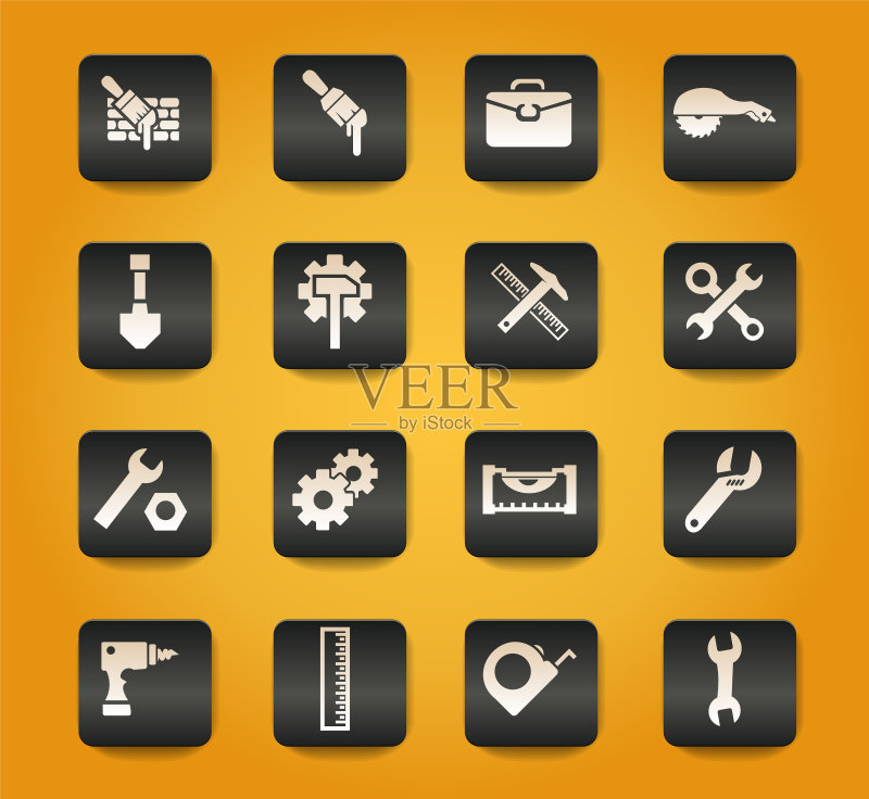 工作工具图标集图标素材
