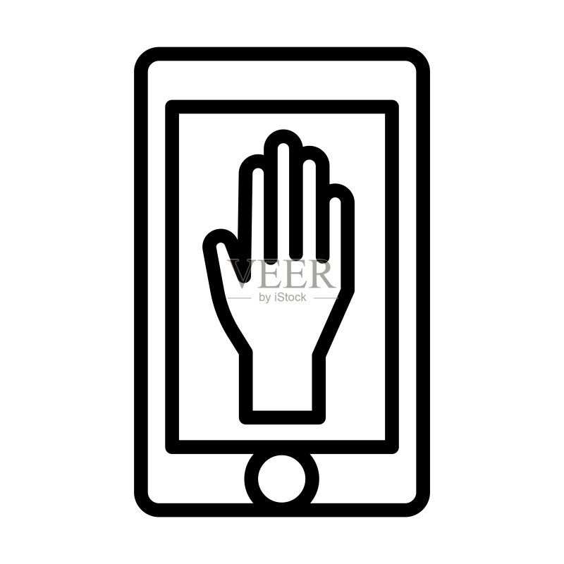 慈善App图标,来自慈善系列。白底隔离的慈善App、慈善、帮助细线线性图标。用于Web和移动的线性矢量慈善App标志、符号图标素材
