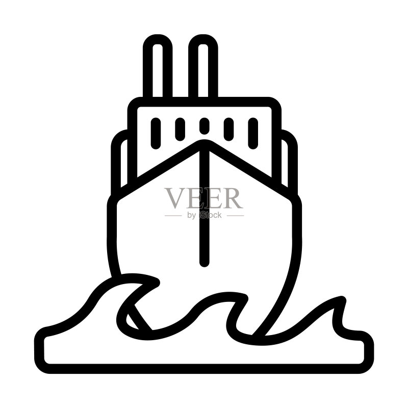 运输和物流系列中的海洋运输图标图标素材